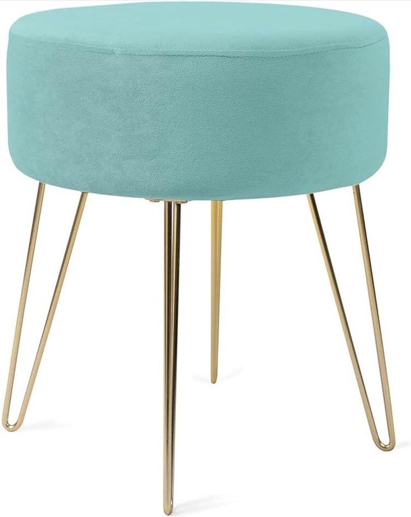 Theo Cleo Runder Sitzhocker Schminktisch Hocker Ottoman Produktbild 