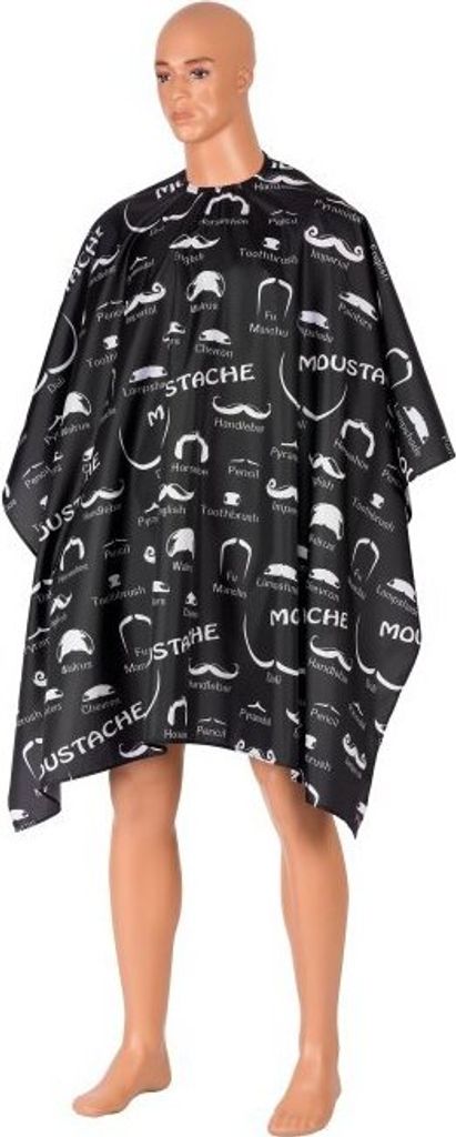 Comair Barber Umhang Moustache,sz-weiss, Produktbild 