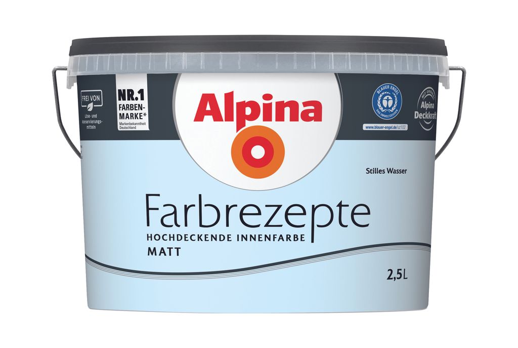 Alpina Farbrezepte Stilles Wasser matt 2,5 Liter Produktbild 