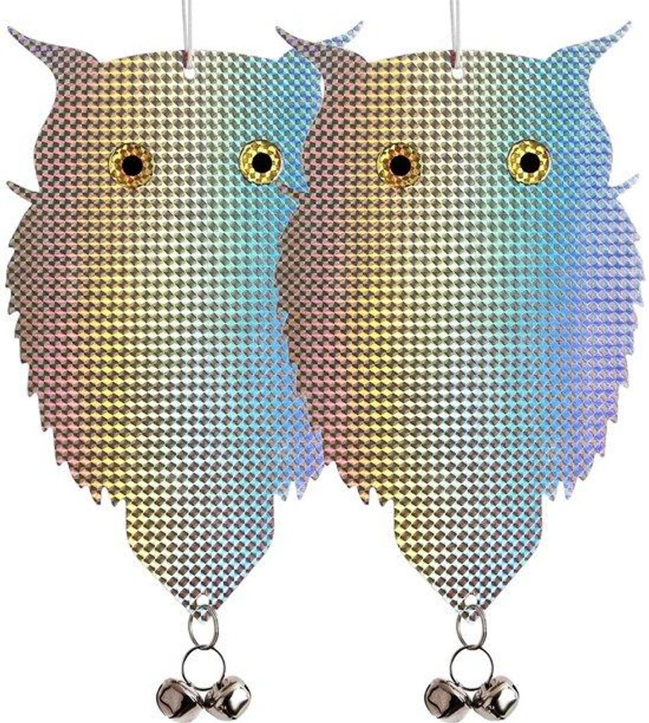 2-teilige Reflektierende Kunststoff Vogelabwehr – Mit Weckern, Ideal für Garten und Balkon