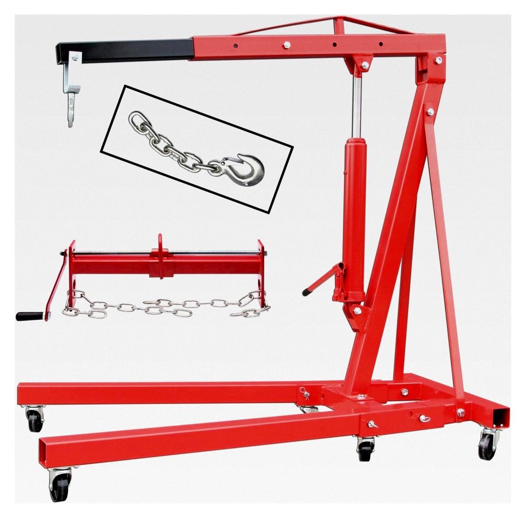 Werkstattkran Motorkran Motorheber mit Kette und Balancierer
