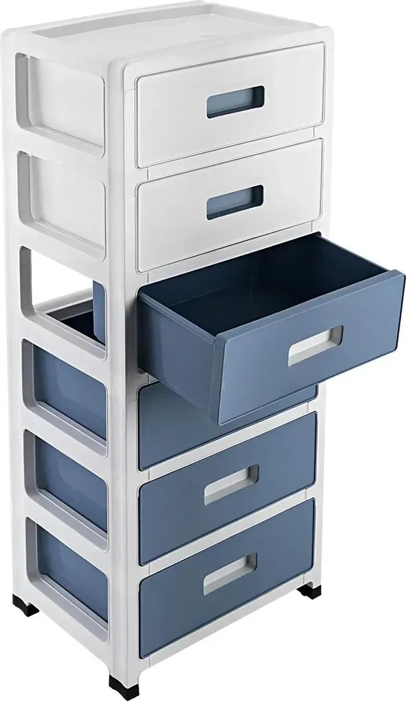 Organisateur en cuivre multicolore 84 cm - Tour de rangement 6 cases