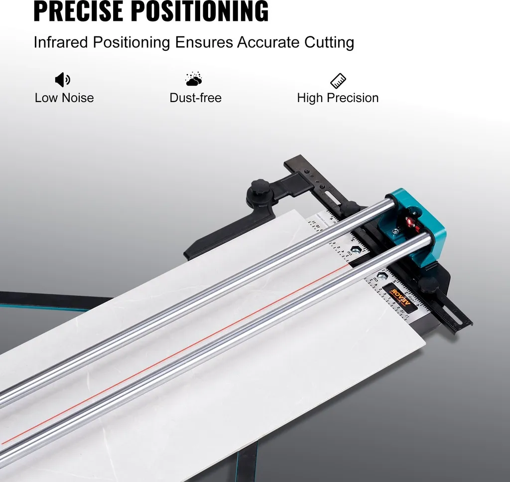 Tagliapiastrelle Professionale 1200mm | Doppia Guida per Gres e Ceramica - 3
