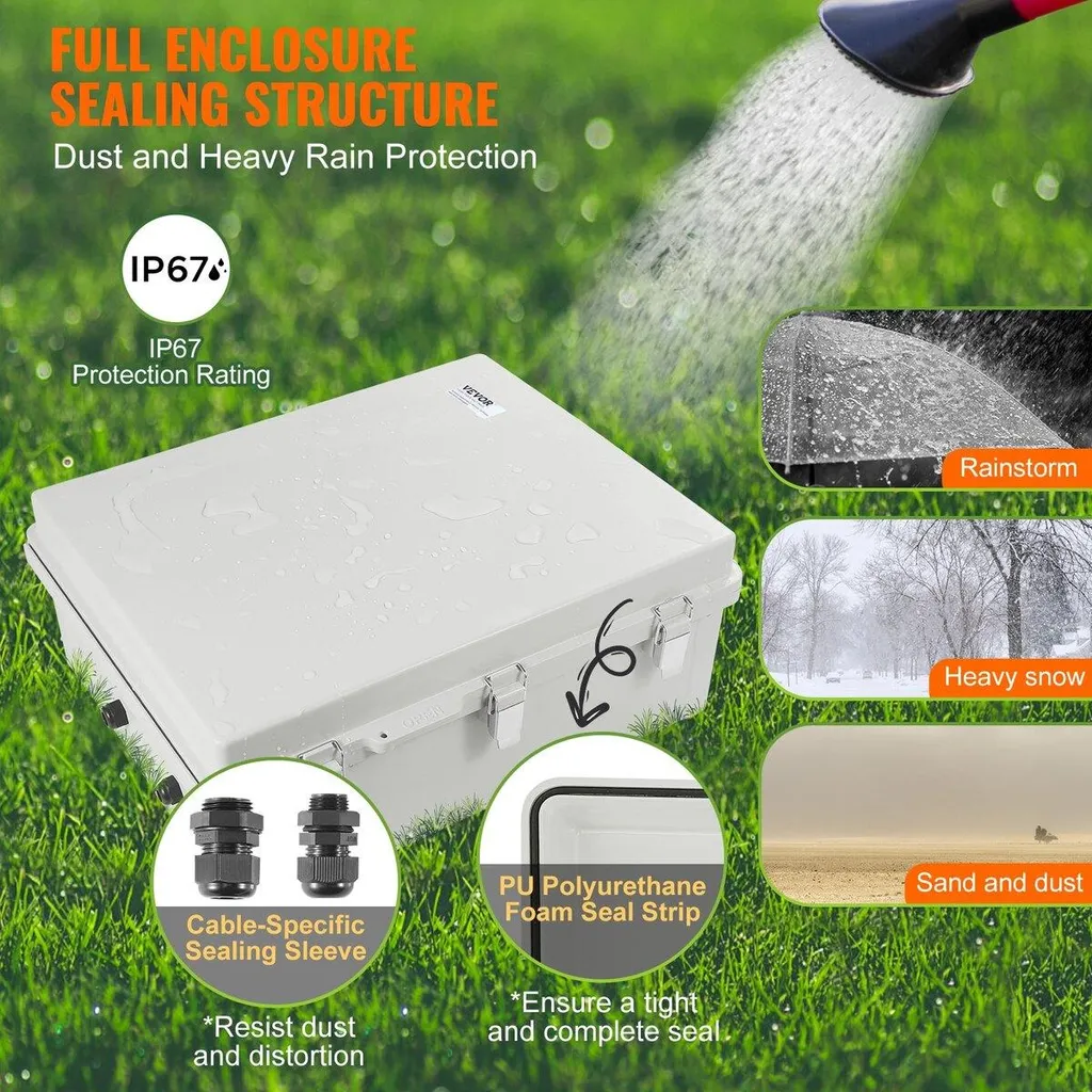 Scatola Derivazione Esterna Grande 530x430 - IP67 ABS per DIY - 3