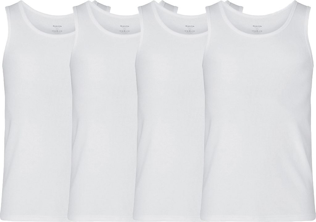 Resteröds 4er Pack Bamboo Unterhemd / Tanktop Weich und atmungsaktiv, Komfortables Material, Klassischer Look