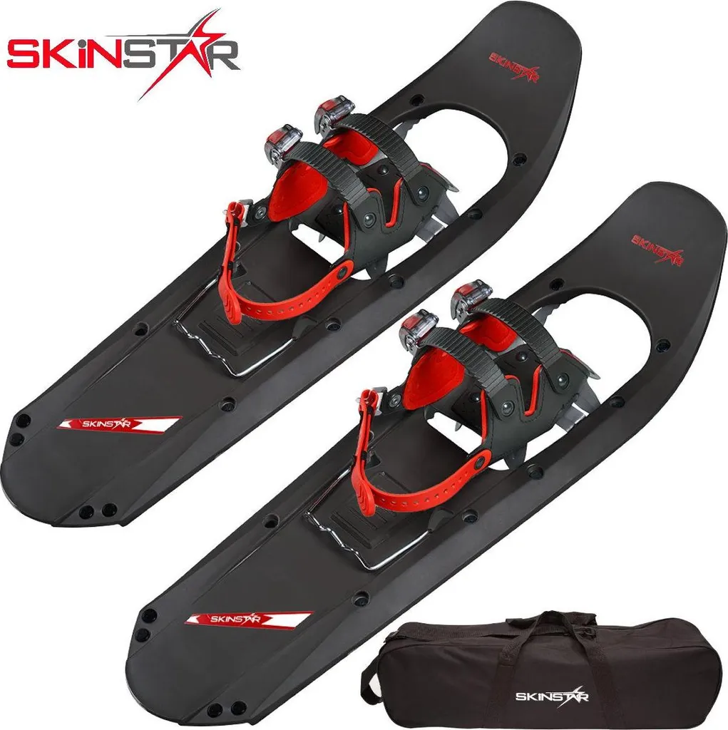 Raquettes à Neige SKINSTAR avec Cale de Montée et Crampons Acier - 100 kg