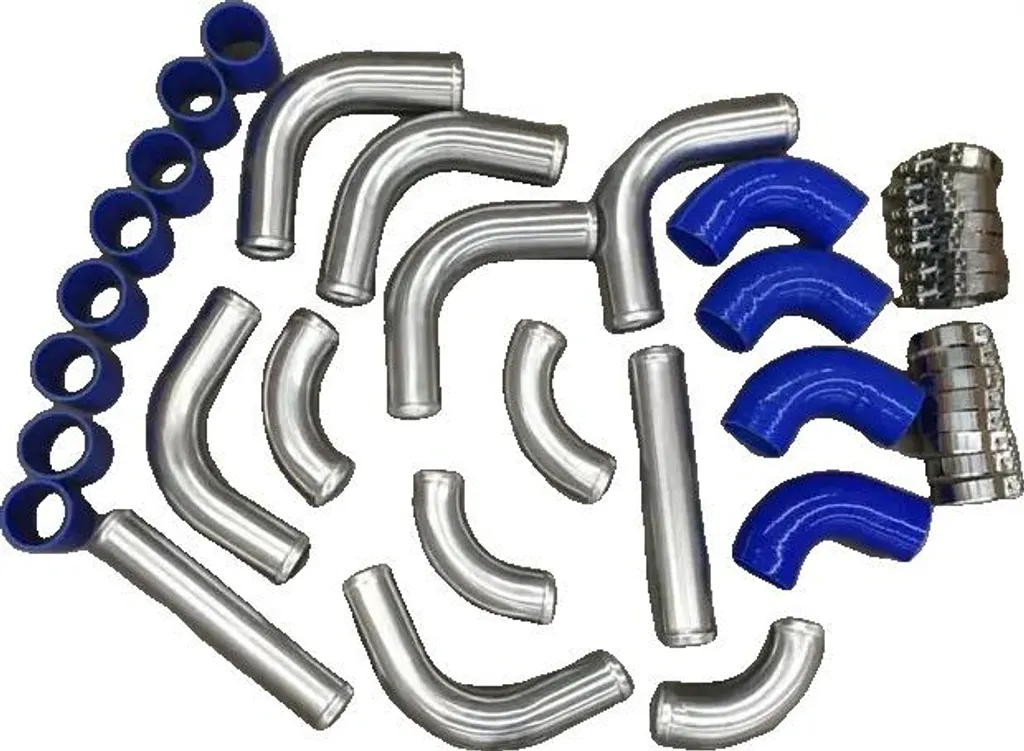 Kit tuyau intercooler turbo 2,5 pouces en alliage aluminium 12 pièces