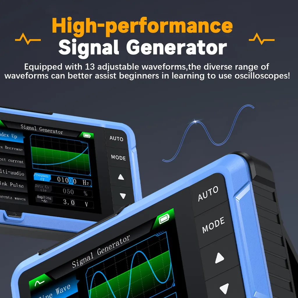 Multimètre oscilloscope 2 en 1 portable pour diagnostic électronique pro - 7