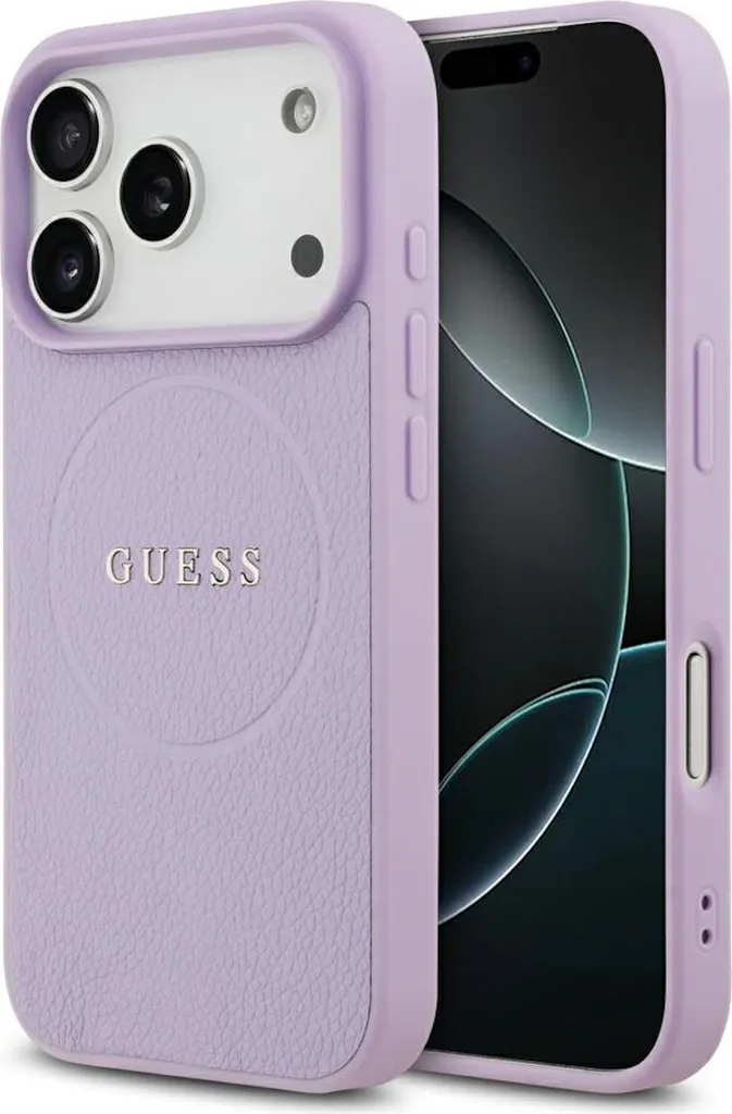Custodia Guess iPhone 17 Pro MagSafe Viola - Cover Granulata Elegante
