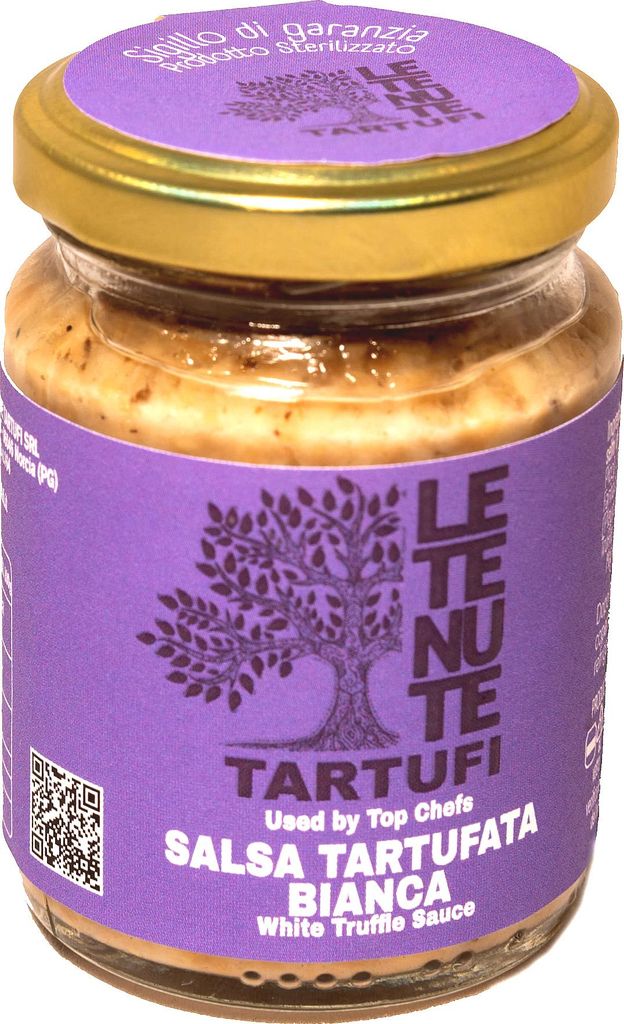 Le Tenute Tartufi - Weiße Trüffelcreme - Salsa Tartufata mit weißem Trüffel für Pasta Risotto Crostini 80 g Glas