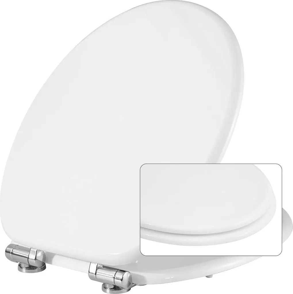 Offerta Sedile WC Rosso Legno Universale - Chiusura Soft Close