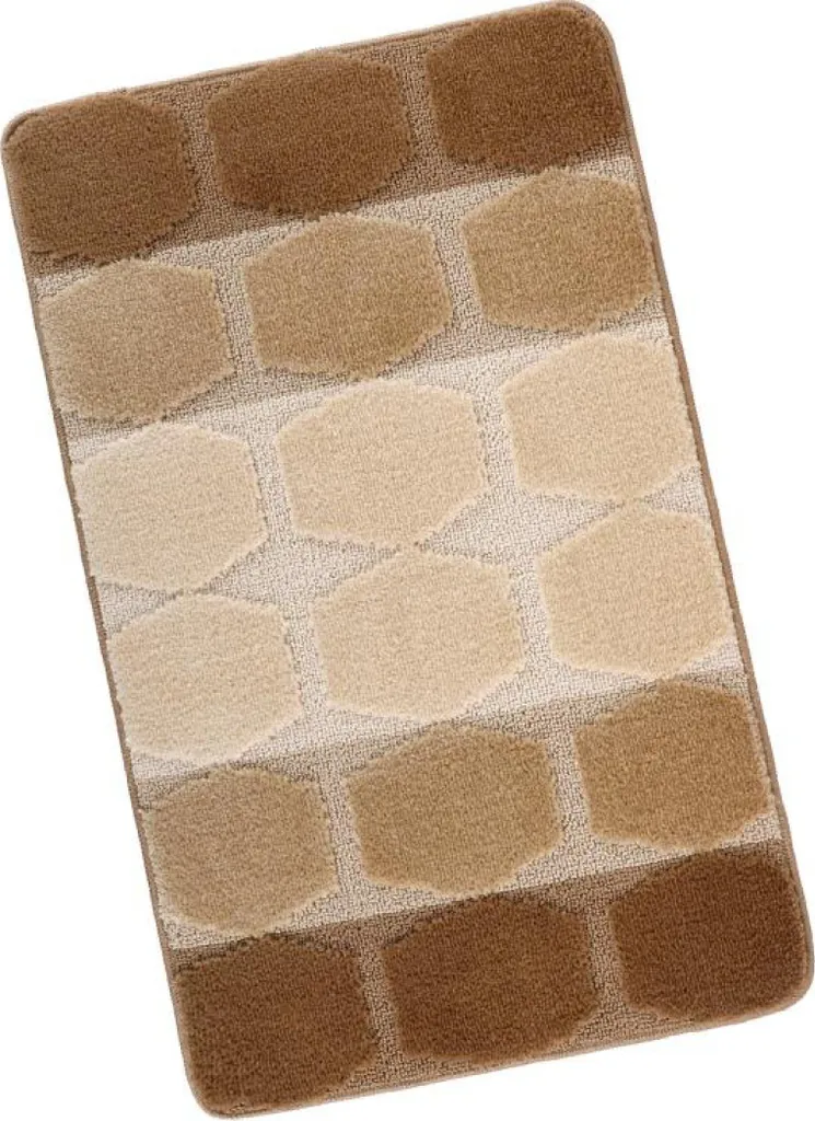 Tappeto Arredo BANY 60x100 cm | Comfort Beige e Marrone per Bagno