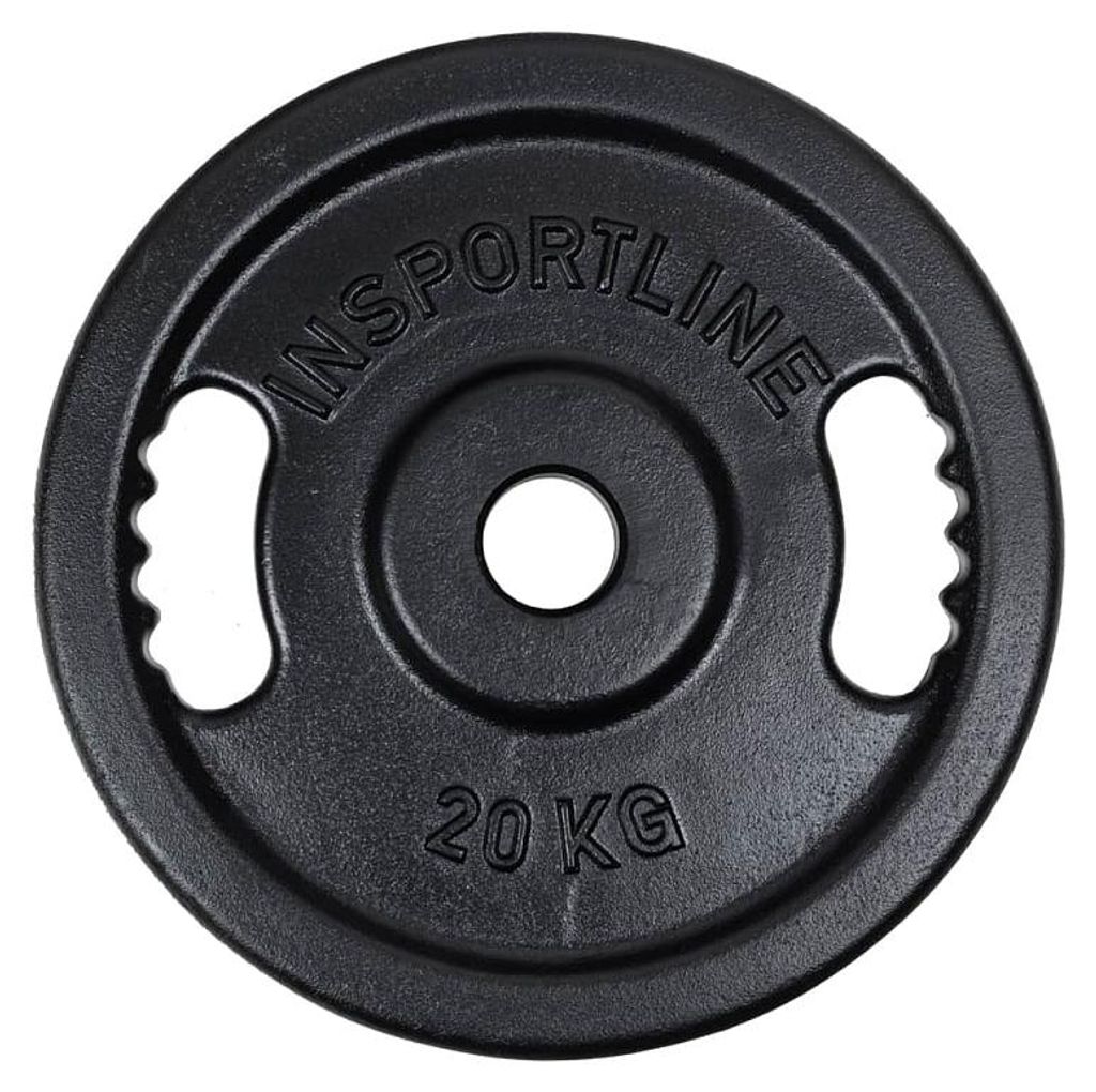 Insportline Olympische Wurfscheibe aus Gusseisen, Castblack OL, 20 kg, 50 mm