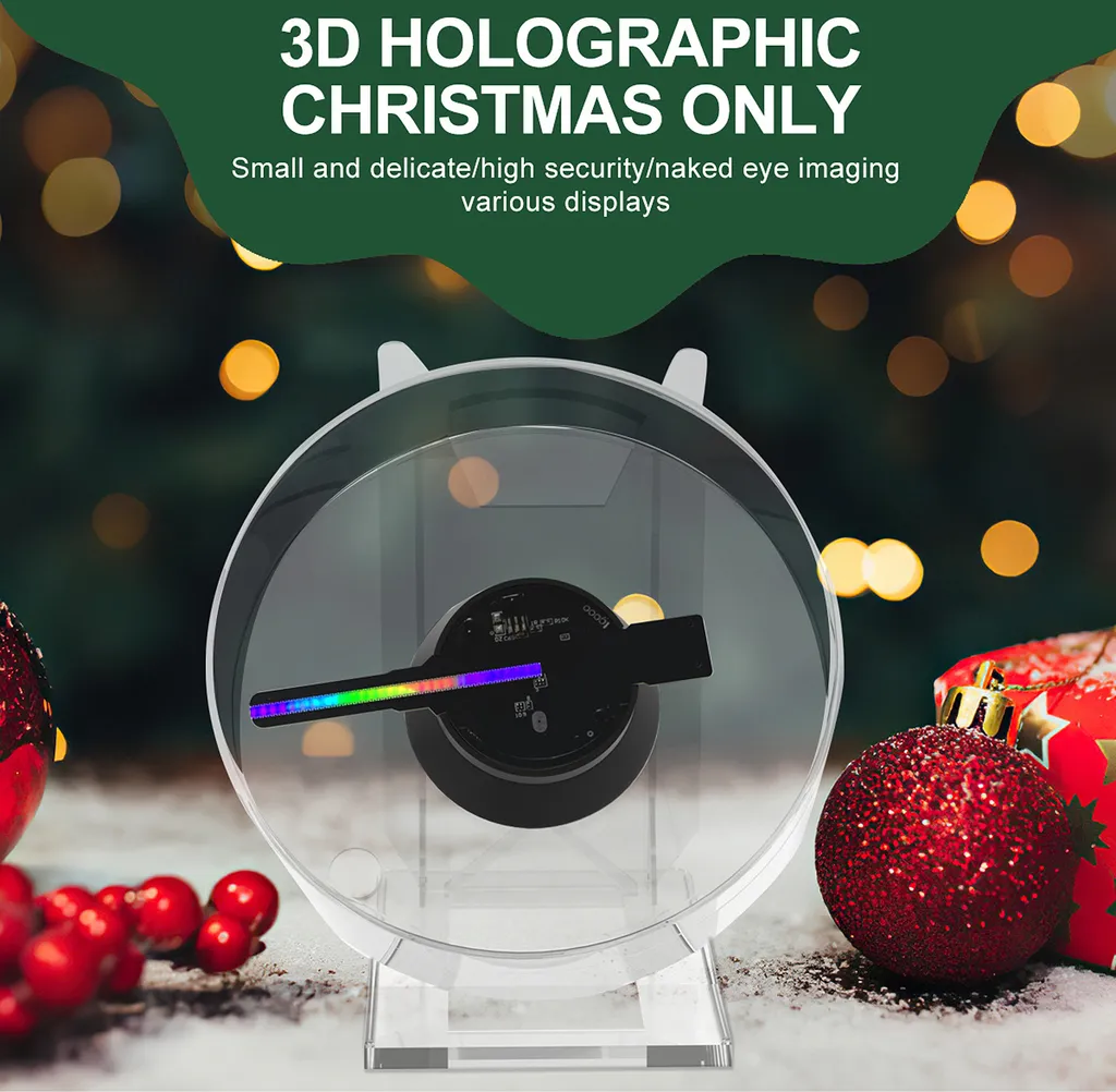 Projecteur LED Hologramme 3D Haute Luminosité avec Télécommande et Base - 6