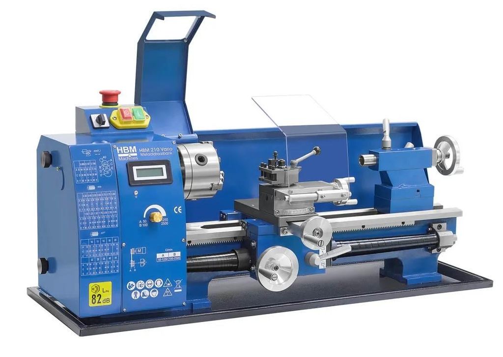 HBM Mini-Metalldrehmaschine 210 x 400 Vario Produktbild 