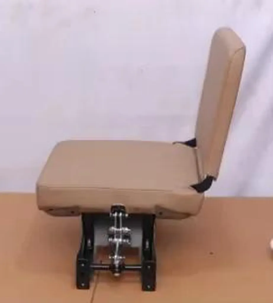 Chaise pliante beige ergonomique - Assise confort anti-fatigue légère