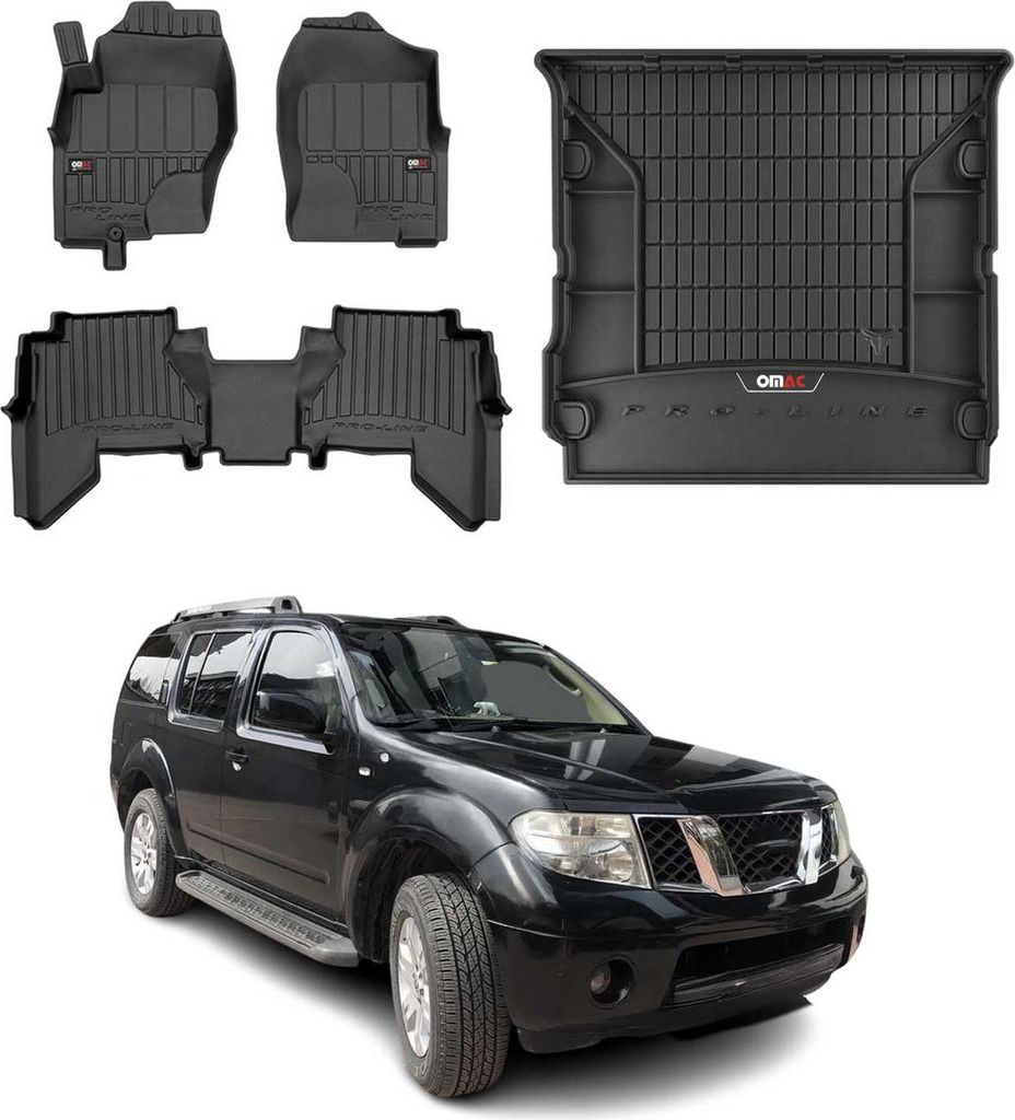 Tapis de sol OMAC & bac de coffre pour Nissan Pathfinder Image du produit 