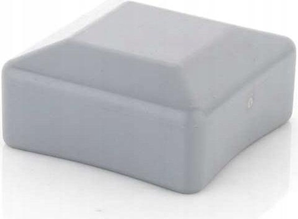 LogistSystem - 10x Zaunpfahlkappe 30x30 mm - Zaunkappen - Grau - Pfostenkappe Pyramide Quadratisch - Zaunpfostenkappen - Zaunabdeckung - Pfahl Deck...