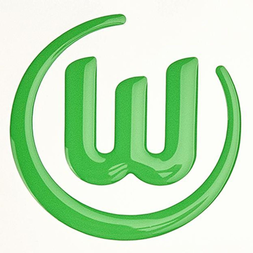 VfL Wolfsburg Autoaufkleber grün 3D-Logo