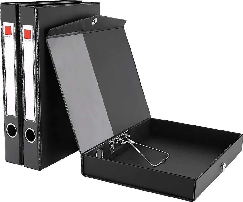 Classeur d'Archives A4 pour Classement Bureau et Maison - Pack de 3