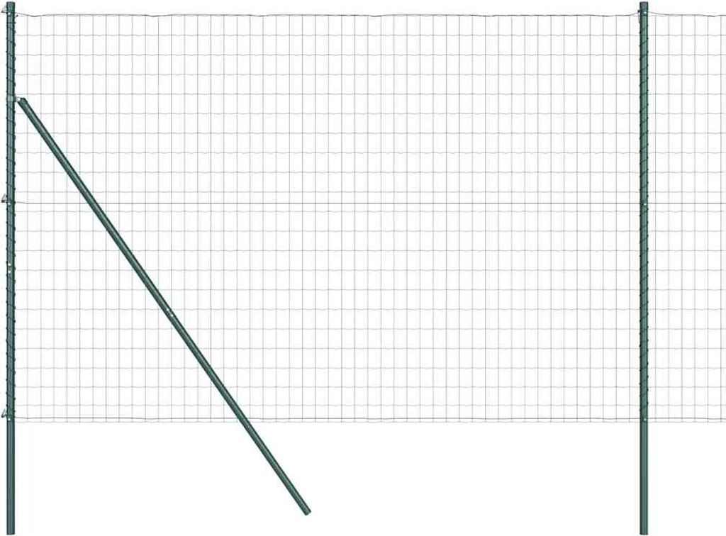 vidaXL Ground Fix Geschweißter Drahtzaun 10 x 1,5 m (B x H)