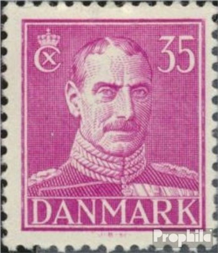 Briefmarken Dänemark 1942 Mi 274b postfrisch Christian X.