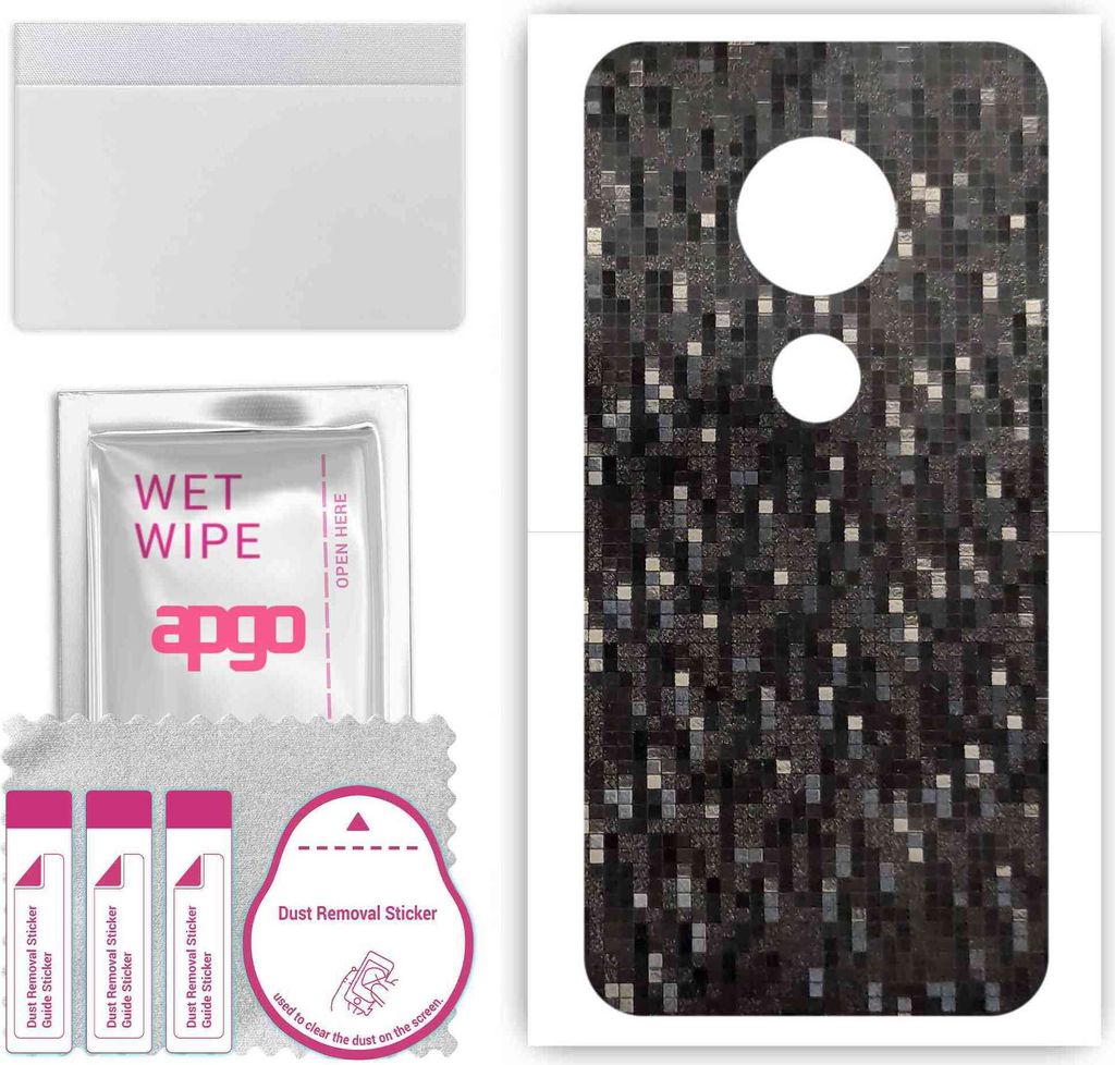 apgo Rückseite Schutzfolie, Skin, kompatibel mit Motorola Moto E5 Play Go, Hinten Displayschutzfolie aus Vinylfolie, kratzfest, einfache Montage -...
