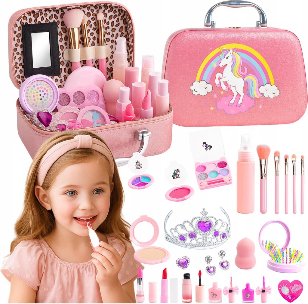 Kinderschminkset Einhorn Kosmetikkoffer Mädchen