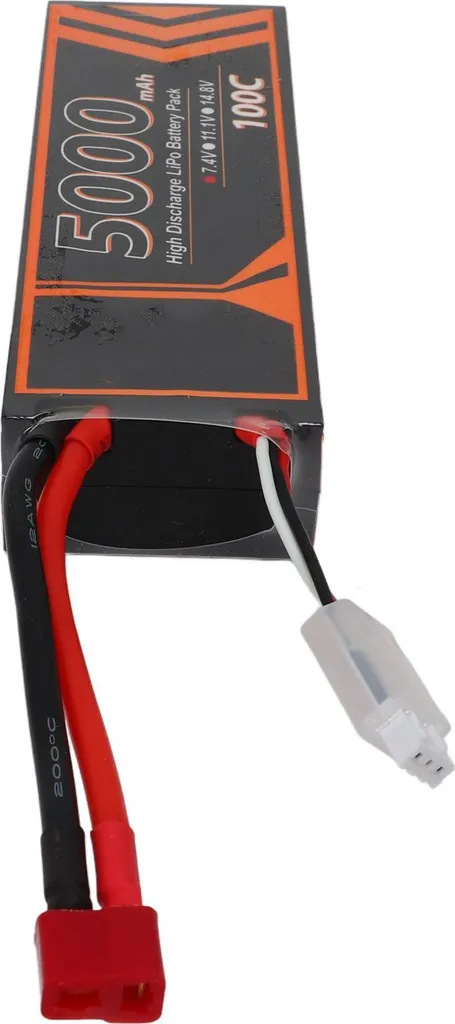 Accu Lipo 2S 5000mAh Hardcase 100C pour Voiture Télécommandée et RC