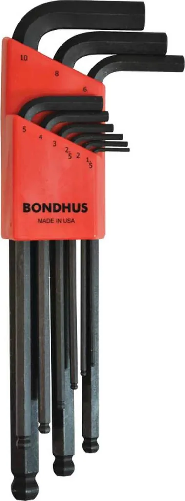 Jeu de 9 clés mâles ProHold Bondhus PBLX9M à haute résistance ProGuard