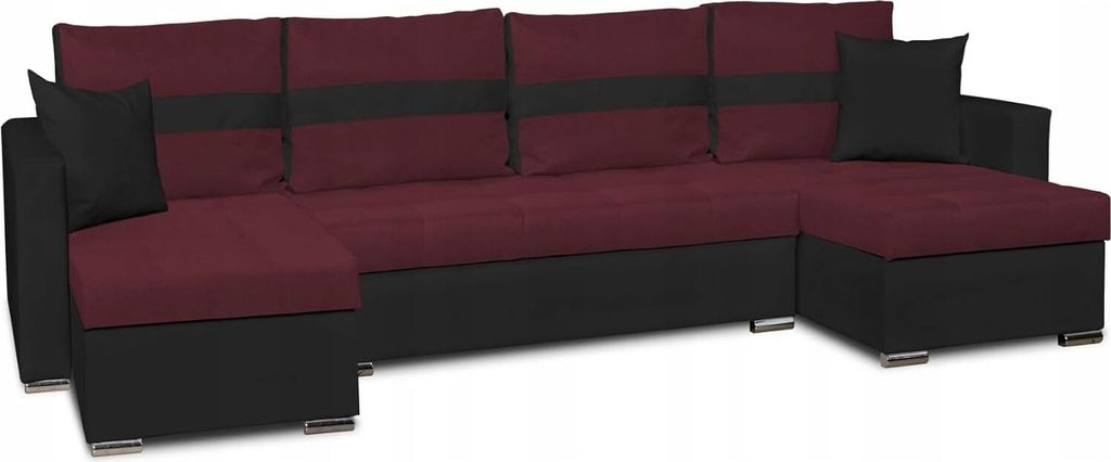 Family Meble Ecksofa Figo Big Schlafsofa Freistehendes Ausklappbares Loungesofa Bequemes Ecksofa zum Entspannen Für Wohnzimmer Schlafzimmer (TW66/...