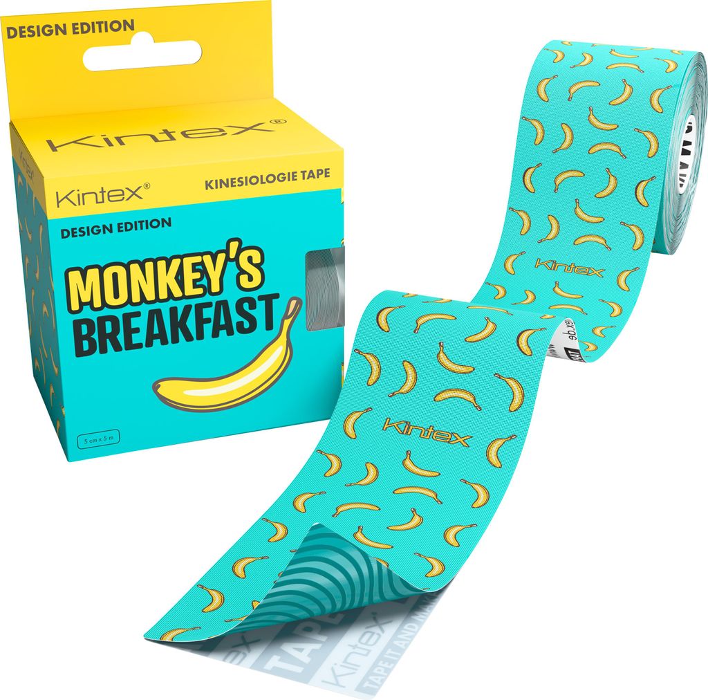 Kintex Kinesiologie Tape Design Edition 5 cm x 5 m Monkey´s Produktbild 