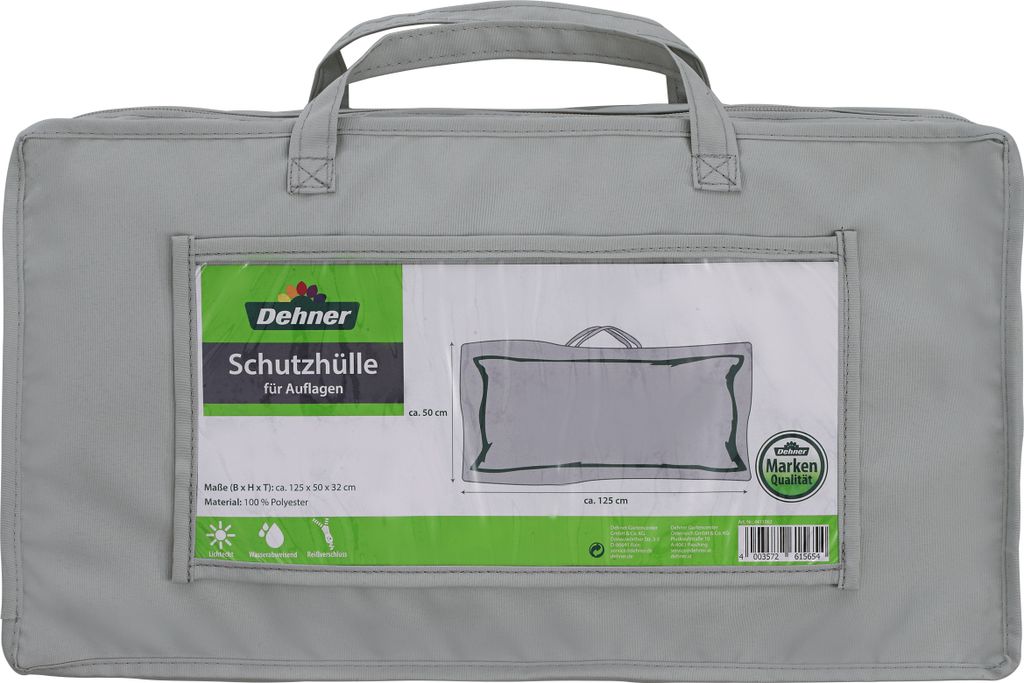 Dehner Schutzhülle für Auflagen oder Kissen, ca. 125 x 50 x Produktbild 