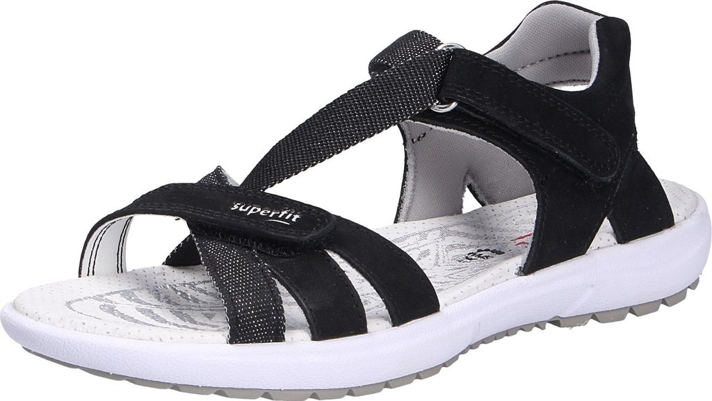 Superfit Kinder Mädchen Sandale Rainbow schwarz EUR 34