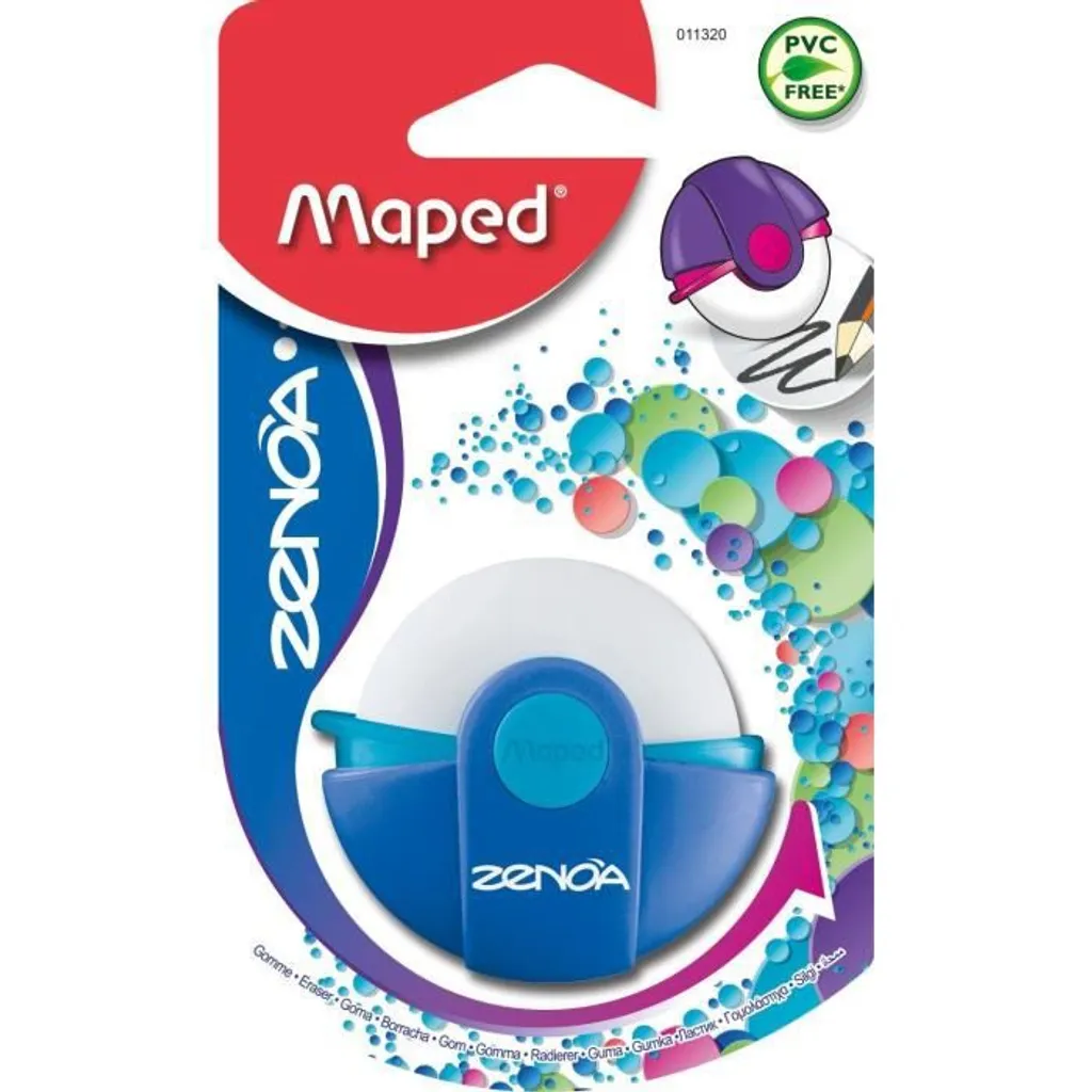 Gomme Maped Zenoa Bleue : finies les gommes sales dans la trousse scolaire