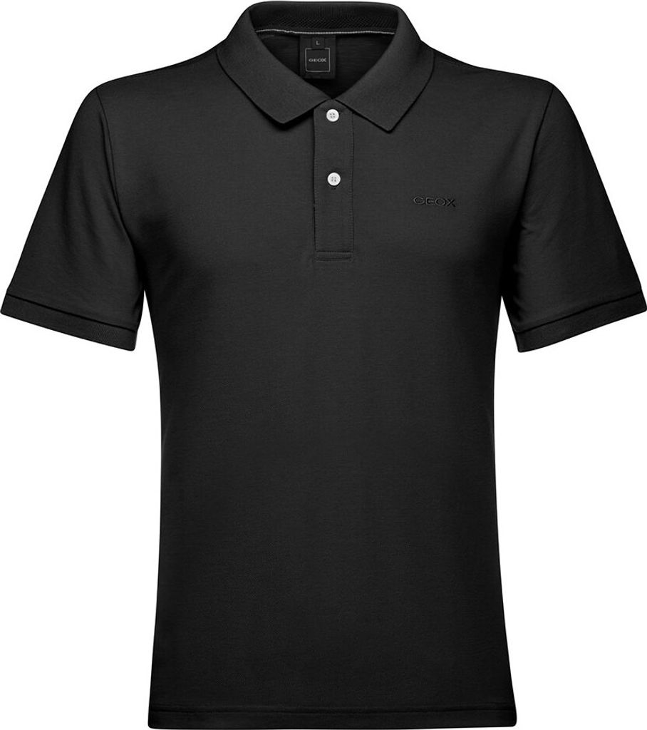 Geox Piquet 1 Kurzarm-poloshirt Schwarz L Mann Schwarz L