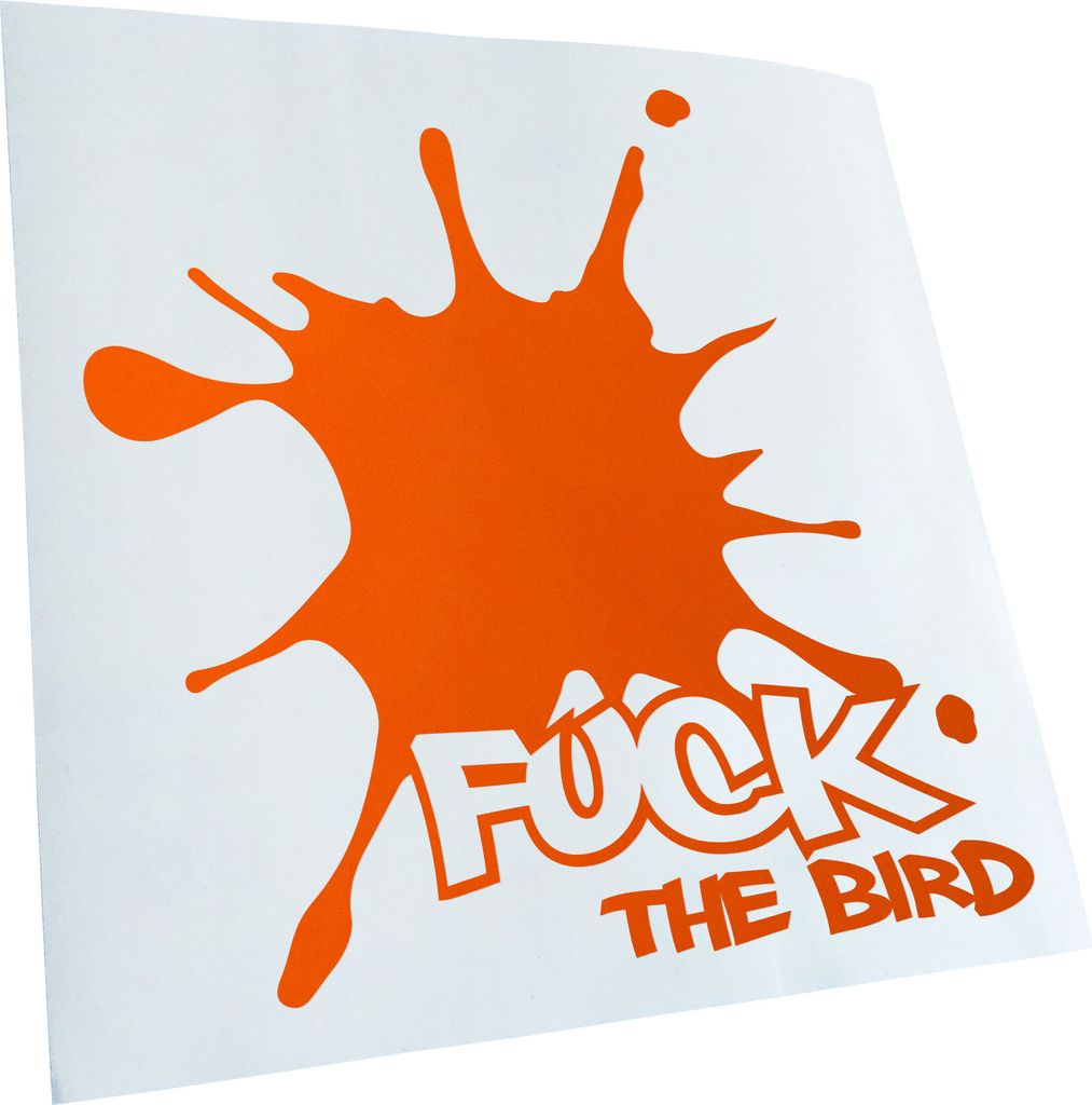 Kiwistar - Autoaufkleber - Fuck The Bird Heckscheibenaufkleber - Aufkleber für Auto Kfz Fahrrad, LKW, Truck Mofa