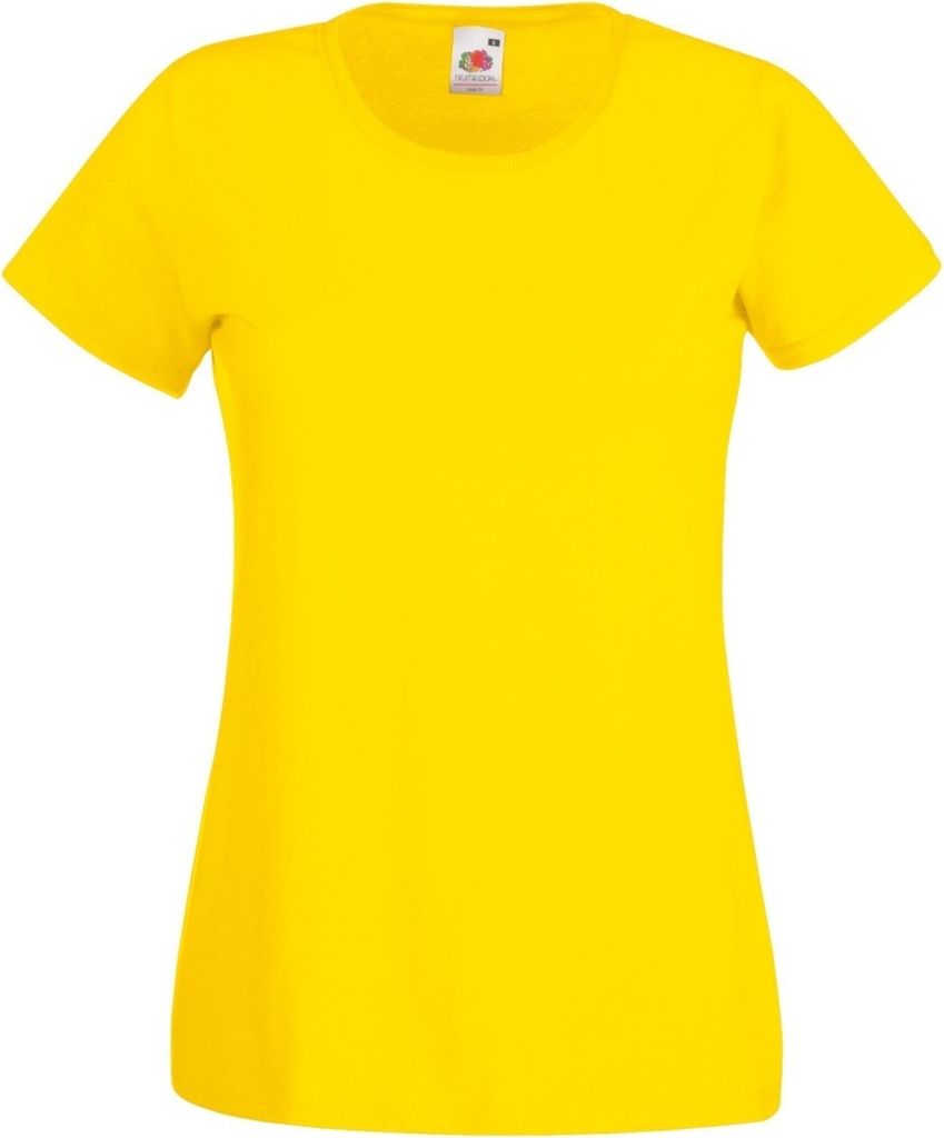 Fruit Of The Loom Lady-Fit T-Shirt Femme BC1354 (XL) (Gelb) Image du produit 