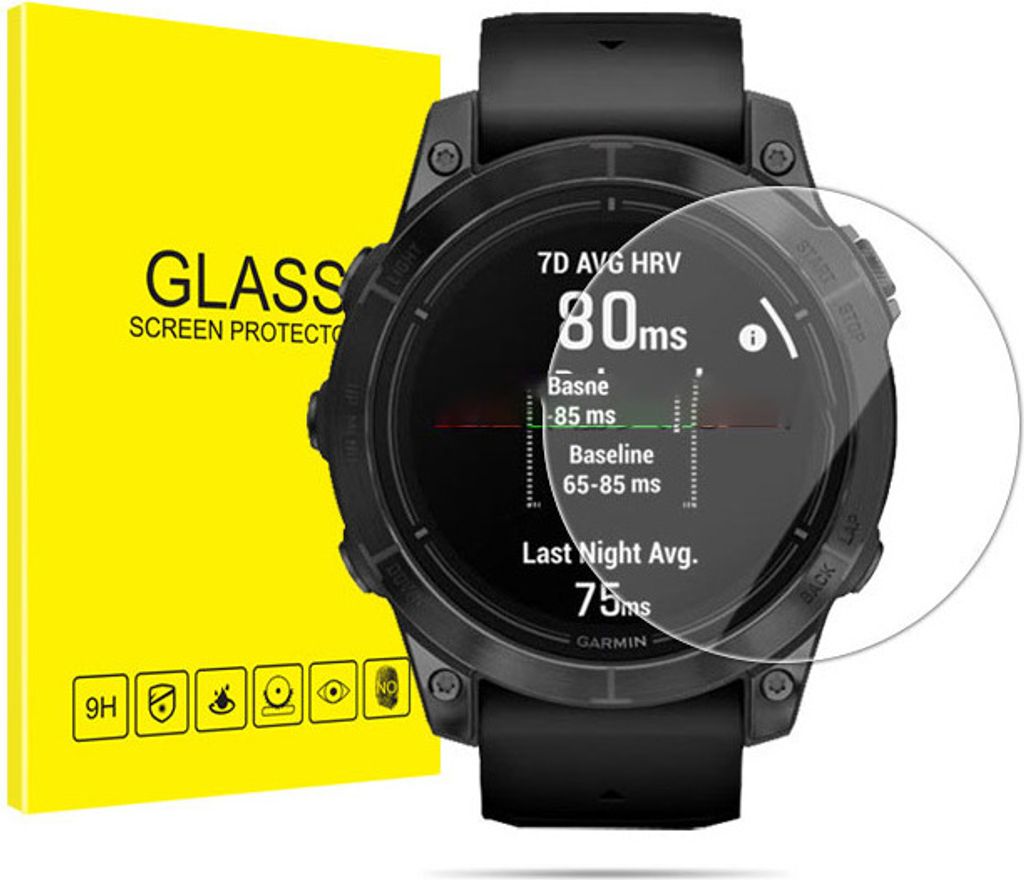 INF Displayschutz aus gehärtetem Glas für Smartwatch, 2er-Pack Garmin Epix Pro (Gen 2) 42 mm