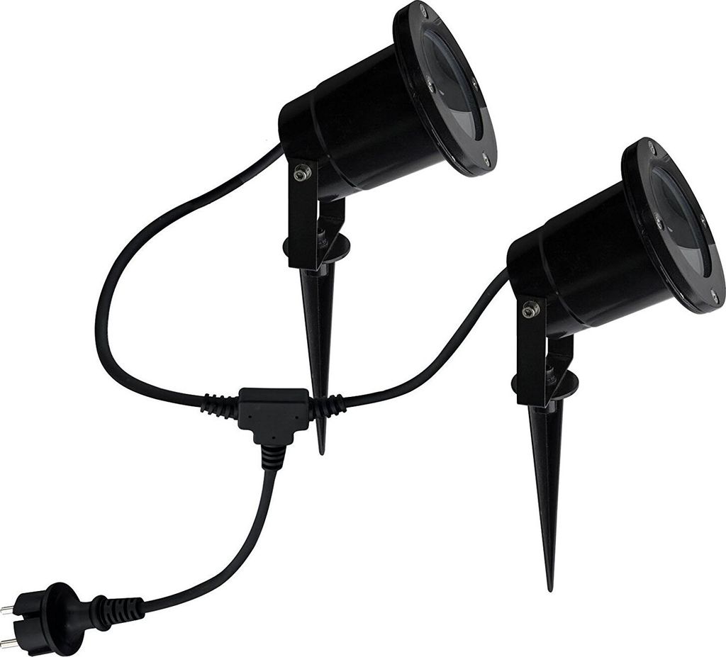 Gartenstrahler 2-flammig aus Aluminium