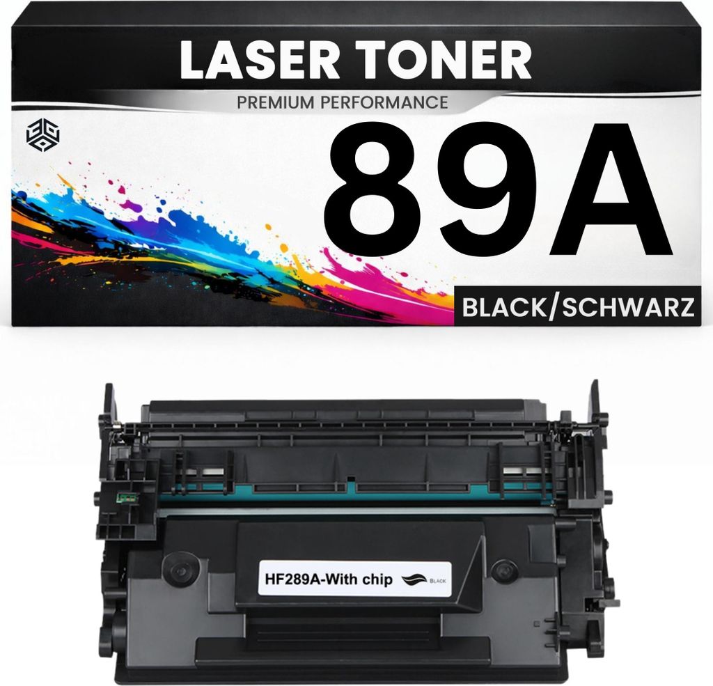 2 x Toner CF289A für HP kompatibel Schwarz wie Original Tonerkartusche LaserJet Enterprise Flow MFP M528/507dn/507/528dn M507dn