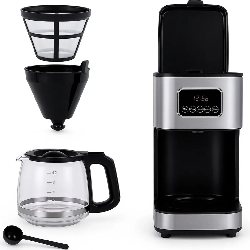 Machine à café Alpina 1,5L avec thermos et écran numérique programmable - 9