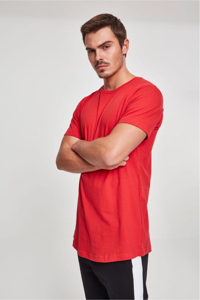 Urban Classics Shaped Long T-shirt Rot XL Mann Rot XL