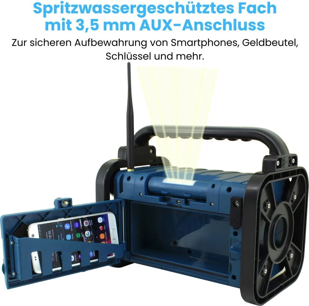 Radio Stéréo DAB+/FM Bluetooth DAB85BL - Son Haute Qualité et Lampe LED - 9