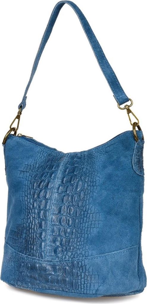 CROCO Wildledertasche, Messenger Bag mit 2 Riemen