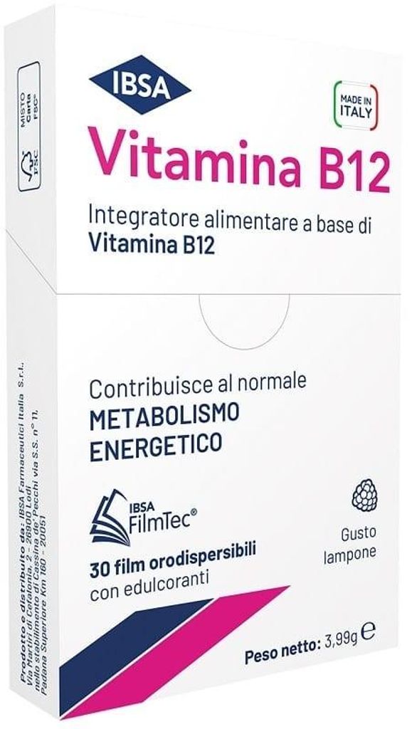 VITAMINA B12 IBSA, 30 comprimidos orales Imagen del producto 