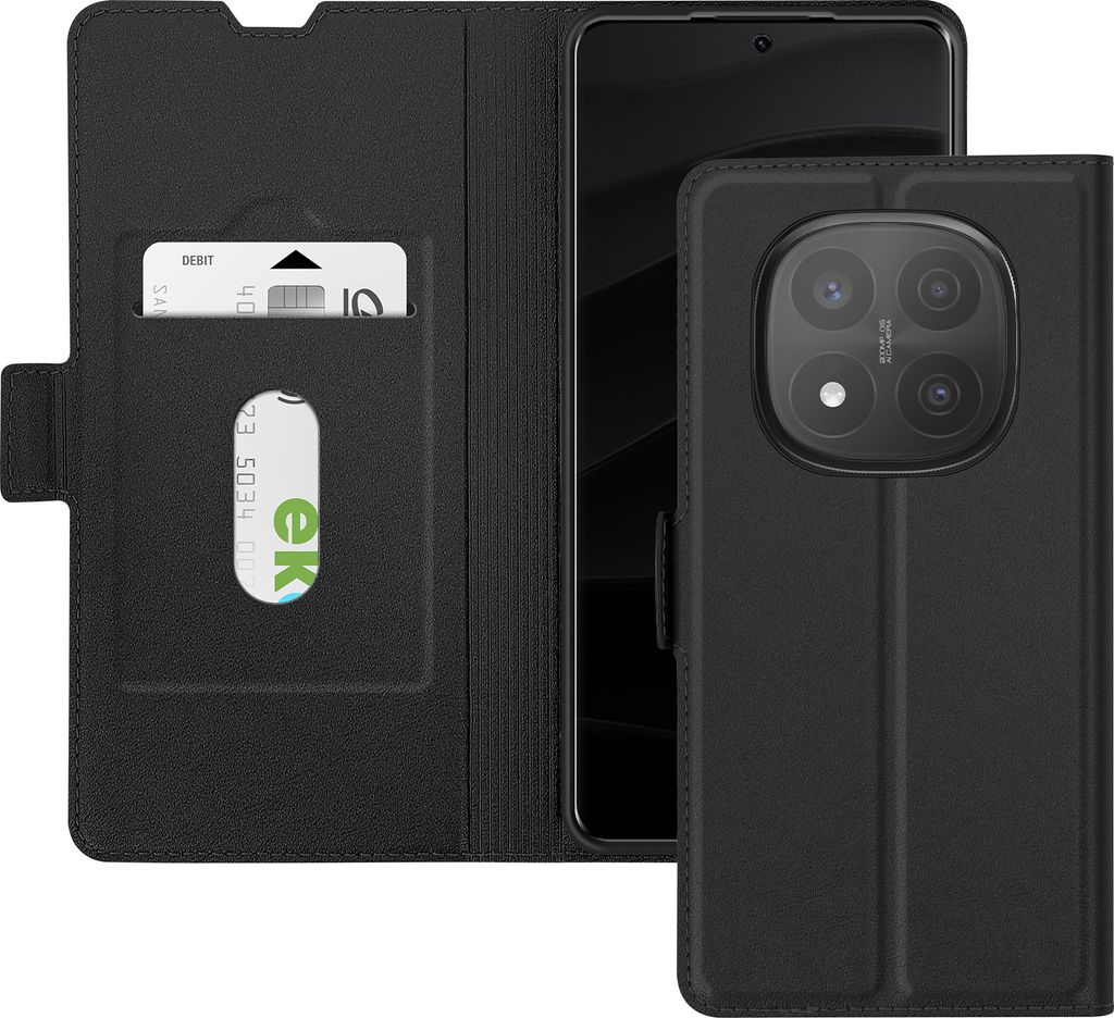 Avizar, Etui Xiaomi Redmi Note 14 Pro / 14 Pro Plus Portemonnaie Standfunktion, Schwarz