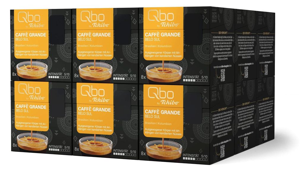 Tchibo Qbo Caffè Grande Belo Sul Premium Kaffeekapseln, 144 Produktbild 