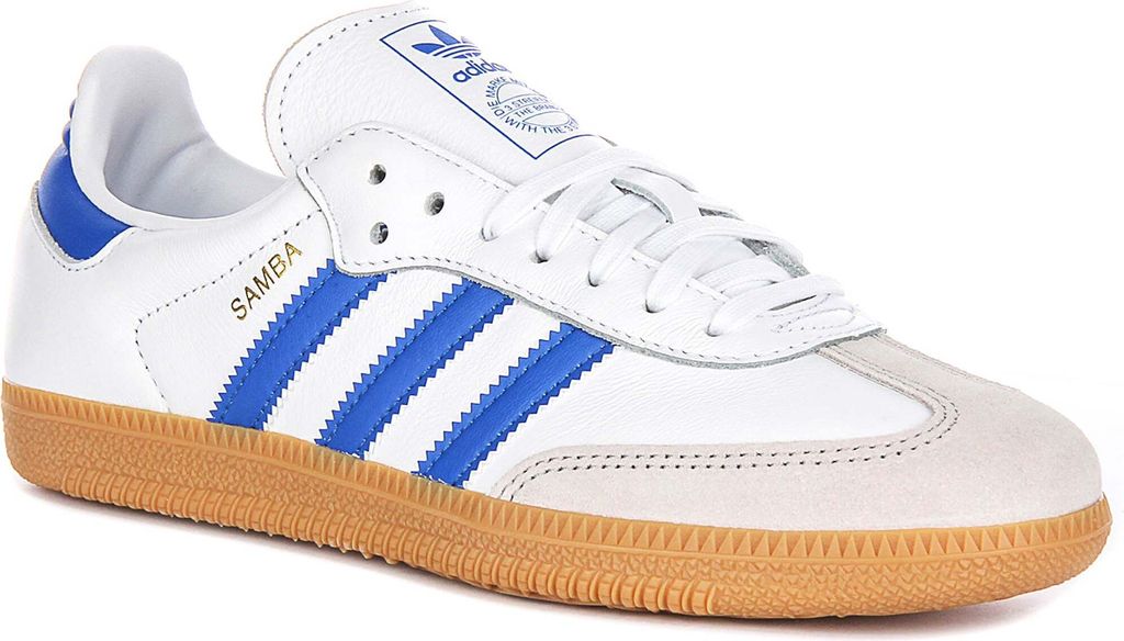 Adidas Samba OG White Royal Blue Damen Sneaker Neu Originals – 37 1/3