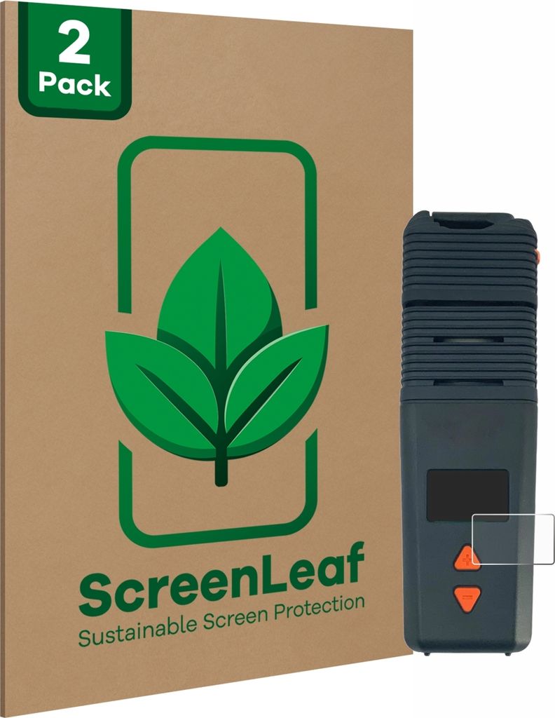 2x ScreenLeaf Schutzfolie für Storz & Bickel Venty Vaporizer nachhaltiger Displayschutz Display Schutz Folie Klar Transparent